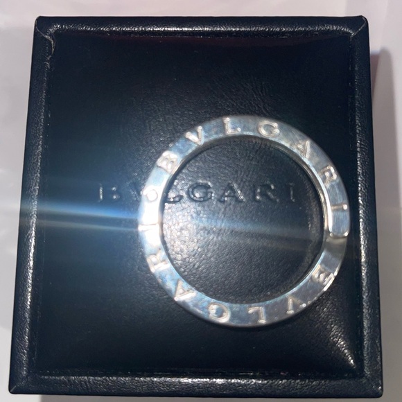 Auth $3 start BVLGARI Key Ring /Pendant SV925 11.4g W/Box 💟⬇️please read NOTE ⬇️ - Picture 10 of 13